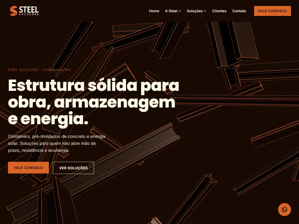 Site de Steel Soluções